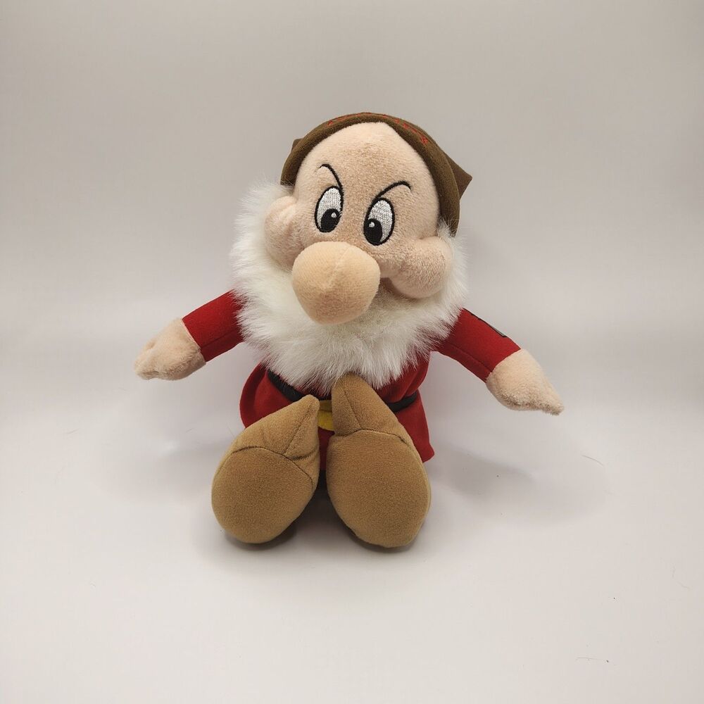 Disney Store Grumpy Dwarf Snow White 12" Stuffed Animal Plush Toy Doll